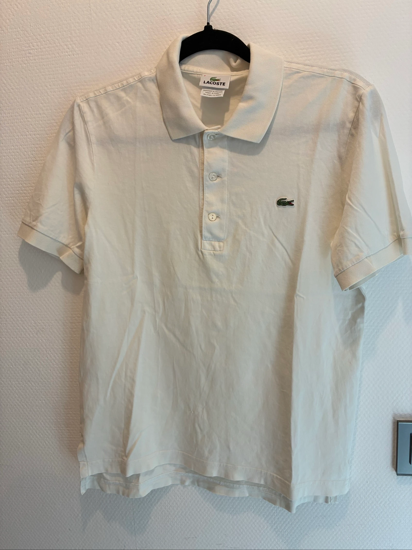 Polo Lacoste Blanc 